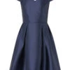 MONSOON Duchess Twill Bardot Prom Dress Blue -Amour Fashion 01 11900506 1