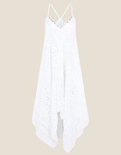 MONSOON Miquel Broderie Hanky Hem Dress White -Amour Fashion 01 14228513 4