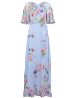 MONSOON Esmee Floral Maxi Dress Blue -Amour Fashion 01 14871402 4