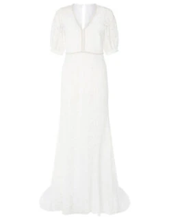 MONSOON Nicky Beaded Lace Bridal Dress Ivory -Amour Fashion 01 14998746 4