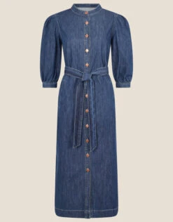 MONSOON Diya Denim Shirt Dress Blue -Amour Fashion 01 24048839 4