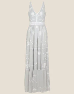 MONSOON Alexis Embellished Maxi Dress Silver 9 MONSOON Alexis Embellished Maxi Dress Silver -Amour Fashion 01 24289711 4