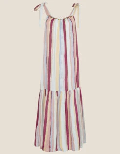 MONSOON Austen Stripe Dress In LENZING™ ECOVERO™ Yellow 9 MONSOON Austen Stripe Dress In LENZING™ ECOVERO™ Yellow -Amour Fashion 01 24482536 4