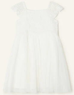 MONSOON Baby Estella Dress Ivory