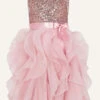 MONSOON Cancan Sequin Ruffle Dress Pink -Amour Fashion 01 31825912 2