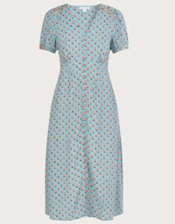 MONSOON Emery Embellished Print Dress Blue 11 MONSOON Emery Embellished Print Dress Blue -Amour Fashion 01 34101480 4