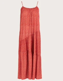 MONSOON Stripe Maxi Jersey Dress Orange -Amour Fashion 01 34165415 4