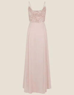 MONSOON Campbell Cowl Neck Maxi Dress In Recycled Polyester Pink 11 MONSOON Campbell Cowl Neck Maxi Dress In Recycled Polyester Pink -Amour Fashion 01 34312810 4