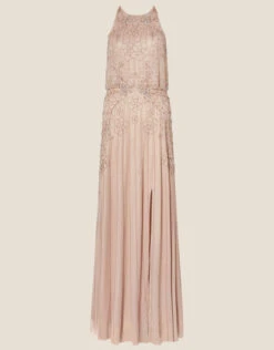 MONSOON Embellished Maxi Dress In Recycled Polyester Pink -Amour Fashion 01 34313410 4