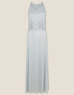 MONSOON Suzanne Embellished Maxi Dress In Recycled Polyester Blue -Amour Fashion 01 34313702 4
