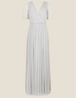 MONSOON Gail Embellished Maxi Dress Blue -Amour Fashion 01 34313902 4