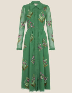 MONSOON Maxine Shirt Dress Green -Amour Fashion 01 34317307 4