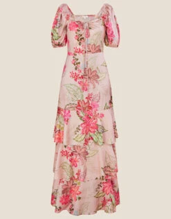 MONSOON Daisy Print Tiered Maxi Dress Natural 11 MONSOON Daisy Print Tiered Maxi Dress Natural -Amour Fashion 01 34340360 4