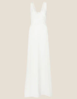 MONSOON Annie Bow Back Bridal Maxi Dress Ivory -Amour Fashion 01 34411346 4