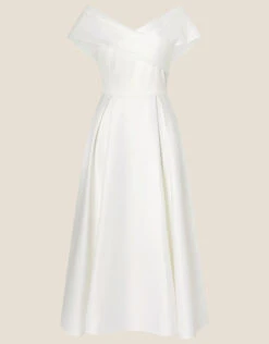 MONSOON Miranda Bardot Bridal Midi Dress Ivory -Amour Fashion 01 34411646 4