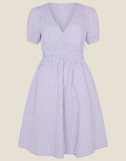 MONSOON Gingham Dress Purple 9 MONSOON Gingham Dress Purple -Amour Fashion 01 34718094 4