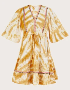 MONSOON Tie Dye Printed Kaftan Dress Yellow -Amour Fashion 01 34738765 4
