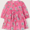 MONSOON Baby Snowglobe Woven Tiered Dress Pink -Amour Fashion 01 41220212 2