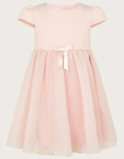 MONSOON Baby Freya Scuba Glitter Dress Pink -Amour Fashion 01 41310839 2