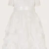 MONSOON Baby 3D Roses Christening Dress White -Amour Fashion 01 41311328 2
