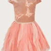 MONSOON Velvet Disco Butterfly Dress Pink -Amour Fashion 01 41432612 2