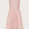 MONSOON Lace Bardot Prom Dress Pink -Amour Fashion 01 41523039 2