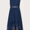 MONSOON Abigail One-Shoulder Prom Dress Blue -Amour Fashion 01 41905206 2