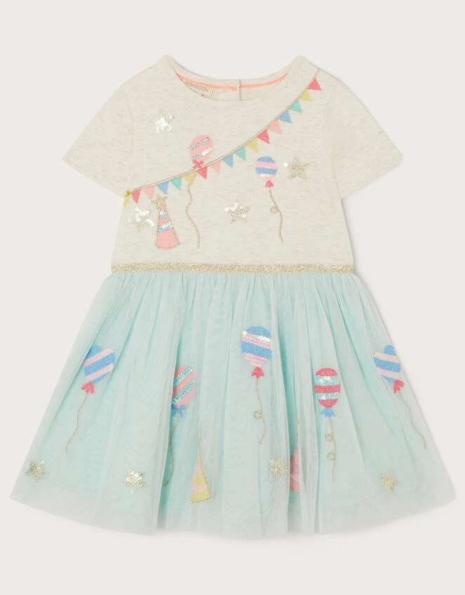 MONSOON Baby Celebration Disco Dress Blue 3 MONSOON Baby Celebration Disco Dress Blue