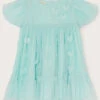 MONSOON Baby 3D Heart Mesh Dress Blue -Amour Fashion 01 51216702 2