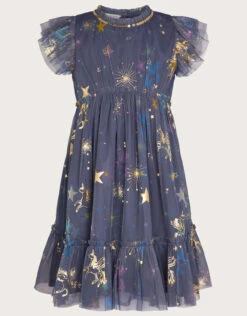 MONSOON Celestial Unicorn Dress Blue -Amour Fashion 01 51300602 2