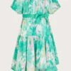MONSOON Palm Print Hanky Hem Dress Green -Amour Fashion 01 51309607 2