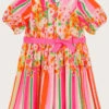 MONSOON Stripe Floral Bloom Dress Multi -Amour Fashion 01 51319129 2