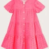 MONSOON Broderie Button Dress Pink -Amour Fashion 01 51319812 2