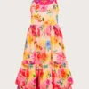 MONSOON Tropical Ombre Halter Maxi Dress Pink -Amour Fashion 01 51324512 2