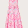 MONSOON Wavy Floral Maxi Dress In Recycled Polyester Multi -Amour Fashion 01 51326529 2