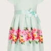 MONSOON Baby Floral Border Print Scuba Dress Green -Amour Fashion 01 51505709 2