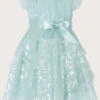 MONSOON Baby Pia Tiered Foil Print Dress Green -Amour Fashion 01 51508009 2