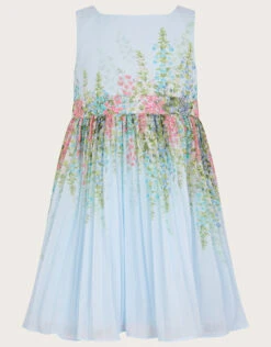 MONSOON Baby Hyacinth Pleated Dress Blue -Amour Fashion 01 51510802 2