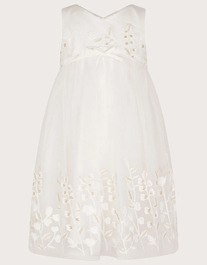 MONSOON Baby Lilly Embroidered Meadow Maxi Dress Ivory 3 MONSOON Baby Lilly Embroidered Meadow Maxi Dress Ivory