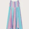 MONSOON Tie Dye Shirred Hanky Hem Dress Purple -Amour Fashion 01 51616815 2