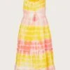 MONSOON MINI ME Tie Dye Dress With Sustainable Viscose Yellow -Amour Fashion 01 51629158 2