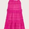 MONSOON Beach Crochet Trim Dress Pink -Amour Fashion 01 51629565 2
