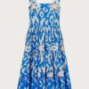 MONSOON Mini Me Ikat Print Beach Dress Blue 2 MONSOON Mini Me Ikat Print Beach Dress Blue -Amour Fashion 01 51632602 2