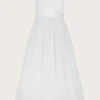 MONSOON Alice Lace Tulle Maxi Communion Dress White -Amour Fashion 01 51803328 2