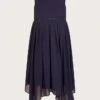 MONSOON Hand-Beaded Art Deco Wrap Dress Blue -Amour Fashion 01 51804406 2