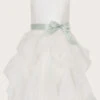 MONSOON Cannes Organza Ruffle Dress Ivory -Amour Fashion 01 51807026 2