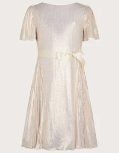 MONSOON Rya Foil Pleated Dress Gold 7 MONSOON Rya Foil Pleated Dress Gold -Amour Fashion 01 51814032 2