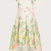 MONSOON Katharine Floral Jacquard Dress Ivory -Amour Fashion 01 51816226 2