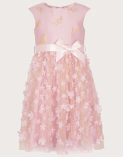 MONSOON Vanda Glitter Jacquard Dress Pink -Amour Fashion 01 51817212 2