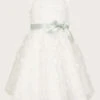 MONSOON Freya 3D Scuba Bridesmaid Dress Ivory -Amour Fashion 01 51820926 2